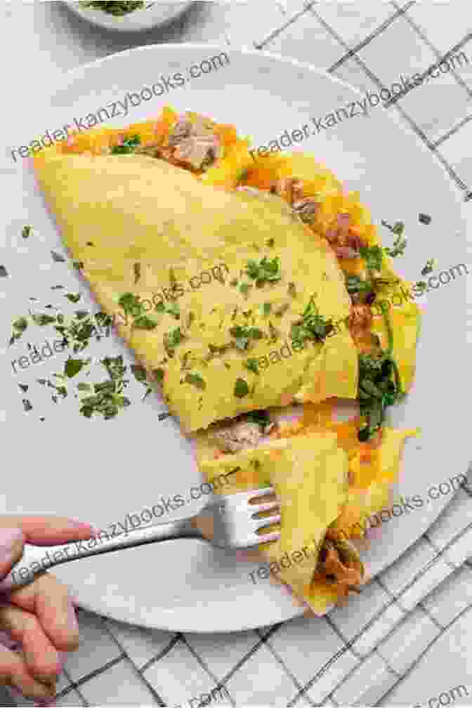 A Fluffy Omelet Filled With Cheese And Vegetables The Tasty Egg Cookbook 2024: Easy And Tasty Egg Recipes For You