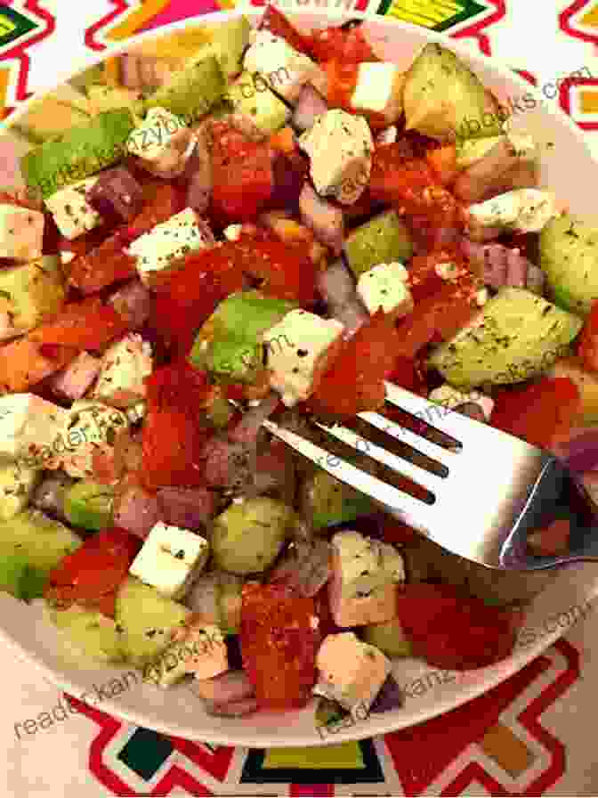 A Grilled Vegetable Greek Salad With Tomatoes, Cucumbers, Onions, Olives, Feta Cheese, And Grilled Vegetables Greek Salad Recipes: THE TOP Greek Salad Recipes: Delicious Mouth Watering And Extraordinary Must Eat Salad Recipes Before You Die