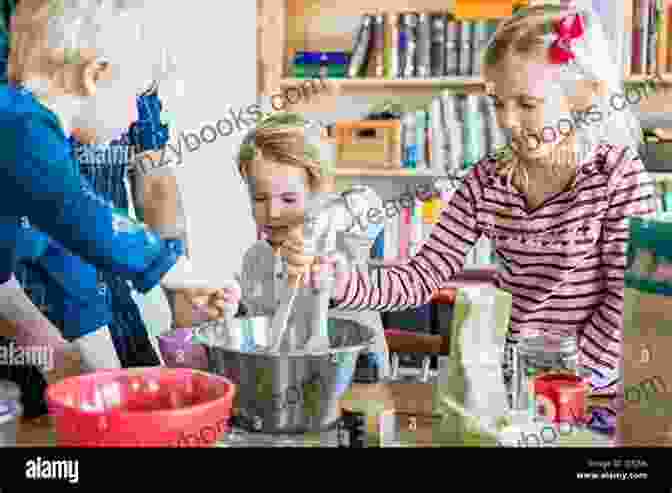 A Group Of Children Measuring Ingredients And Mixing Batter The Total Baking Publication For Youthful Cooks