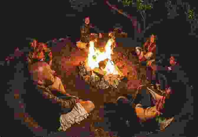 A Group Of People Gathered Around A Campfire, Listening To A Storyteller The Letter Guy And Other Stories