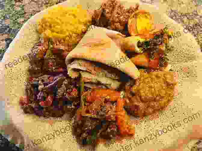 A Platter Of Traditional Ethiopian Dishes THE ULTIMATE ETHIOPIAN COOKBOOK FOR BEGINNERS