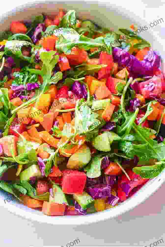 A Vibrant Salad Bowl Filled With Fresh Greens, Colorful Vegetables, And Grilled Seafood Creative Coastal Cooking Terry Libby