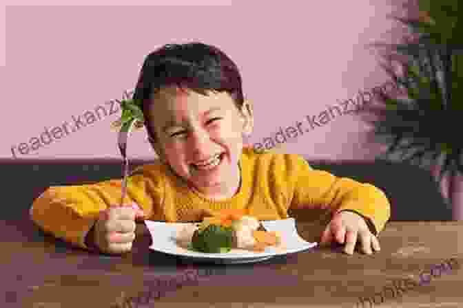 A Young Child Smiling While Eating A Plate Of Fresh Vegetables. Health Benefits Of Fresh Vegetables: Delicious Recipes For The Most Important Fresh Vegetables