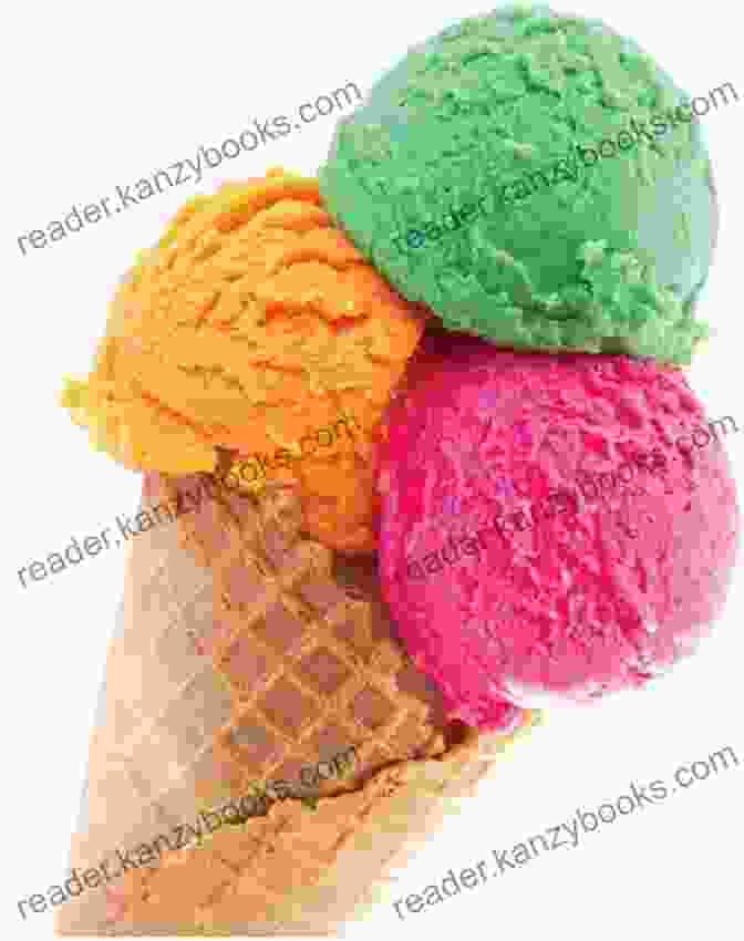 An Assortment Of Colorful Ice Cream Scoops In A Waffle Cone Ice Cream Cookbook: How To Make Creamy Scoopable Ice Cream At Home