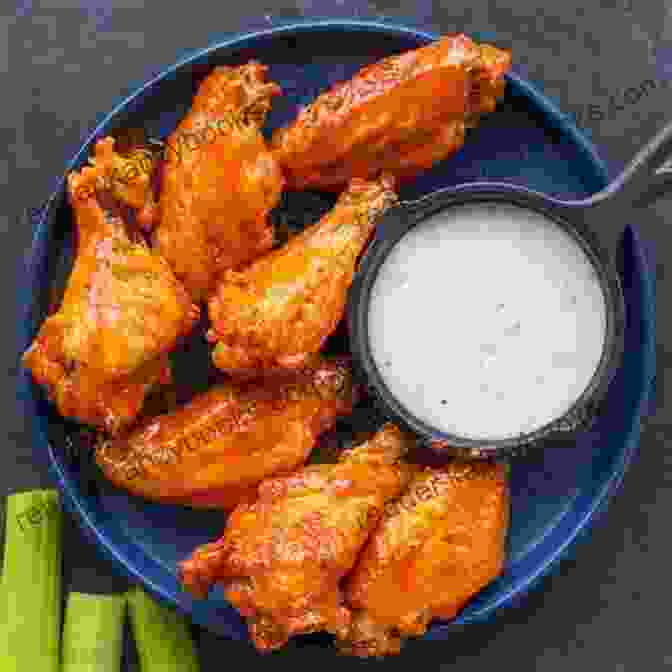 Golden Brown And Crispy Buffalo Wings Served On A Platter The Secrets Of Buffalo Wild Wings: Tasty Dishes Without Leaving Your Own Home