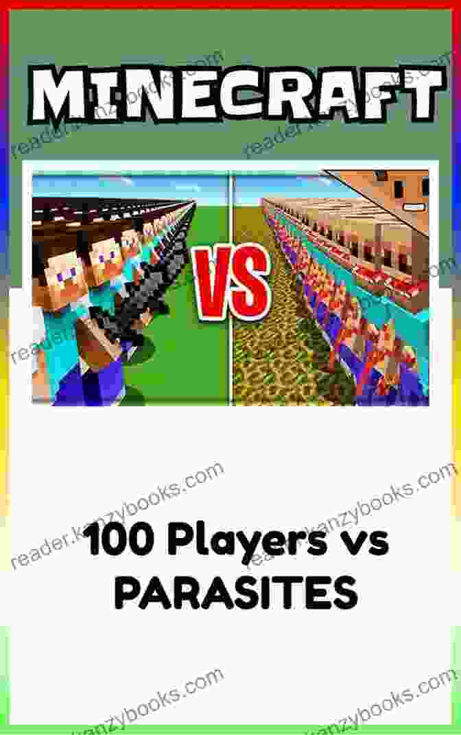 The Cover Of The Minecraft Survived 100 Players Vs Parasites Book. Minecraft Survived: 100 Players Vs PARASITES